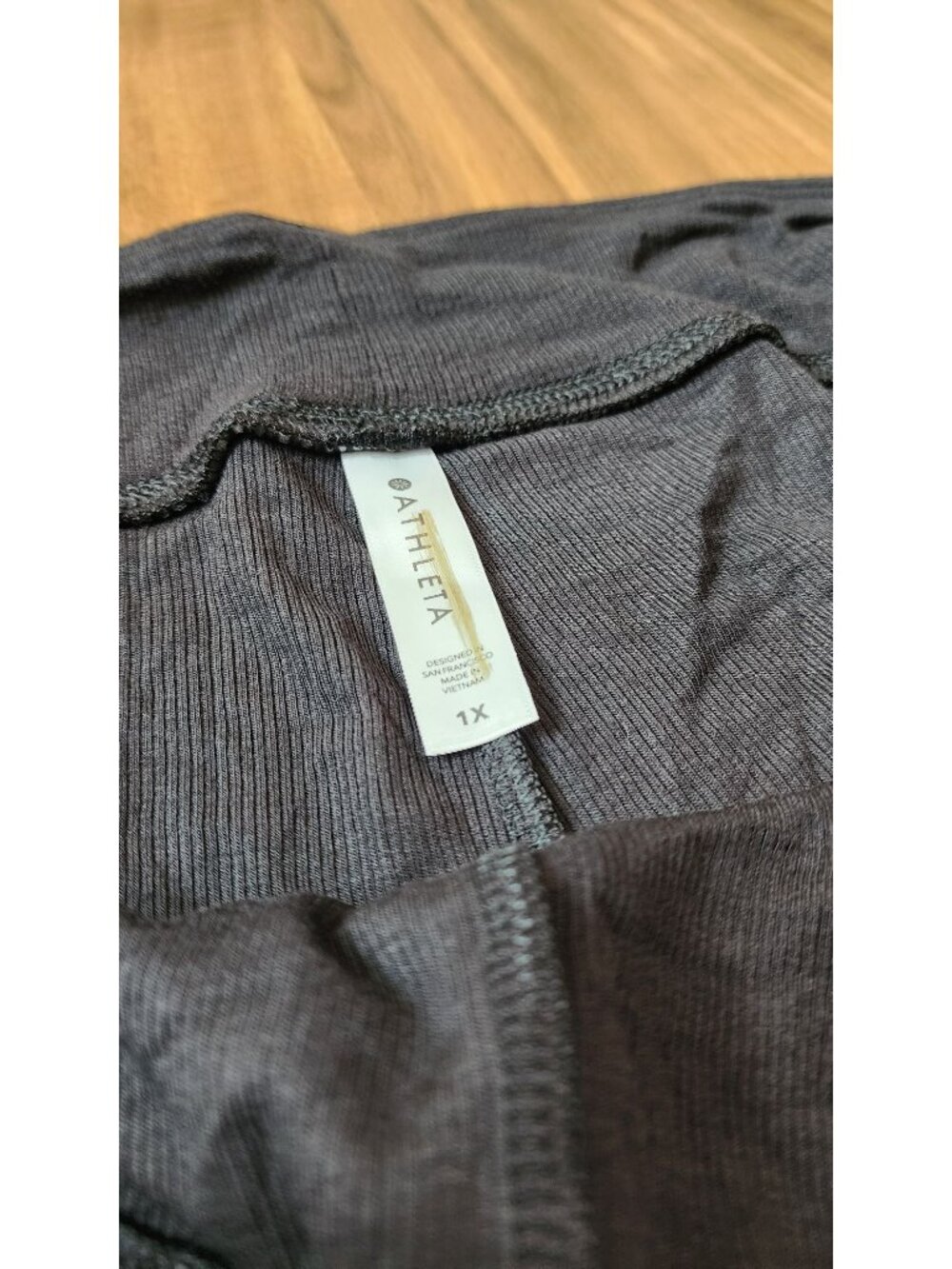 NWOT Athleta Well Rested Rib Sleep Tank & Short Set Black 1X - Picture 8 of 9